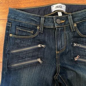 Paige denim jeans with zipper detail